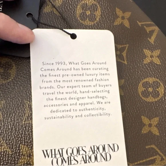 Louis Vuitton Monogram Canvas Crossbody with Tan Leather Trim - Picture 11 of 13